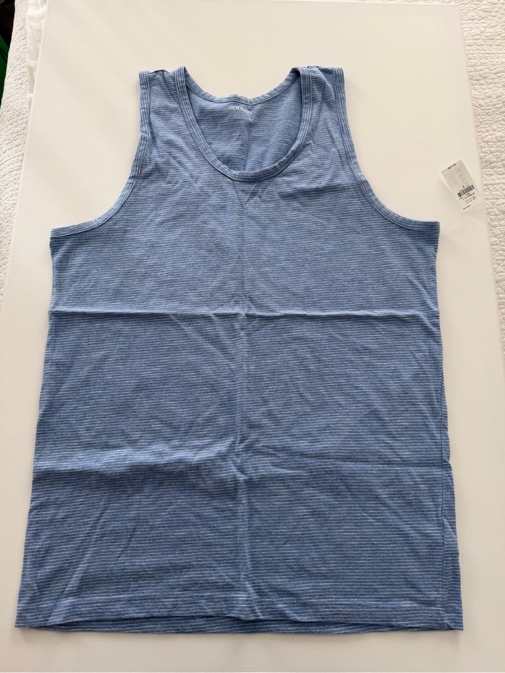 Old Navy Light Blue Striped Men’s Tank Top